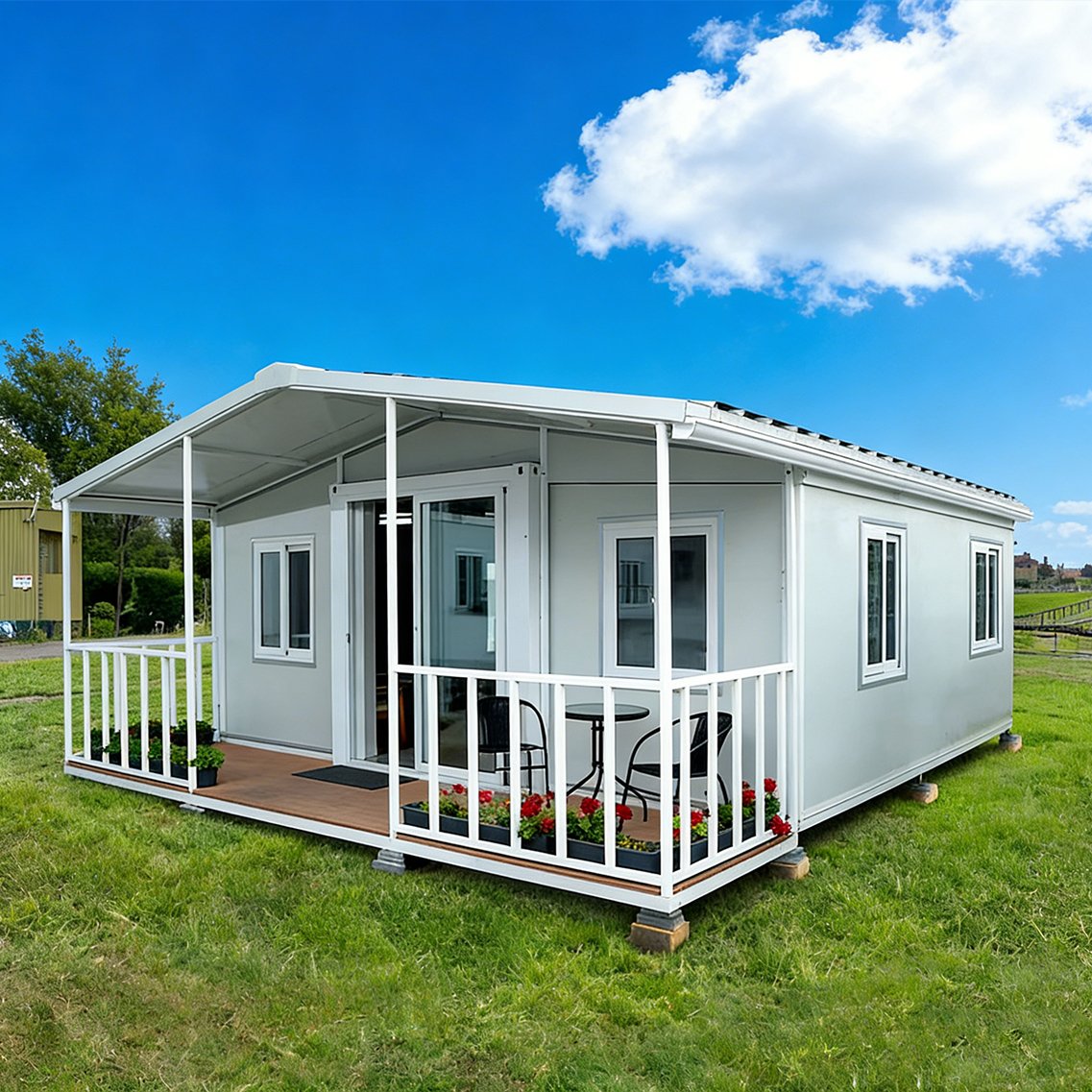Expandable container house